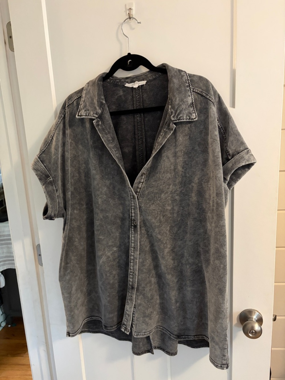 Fun button up top